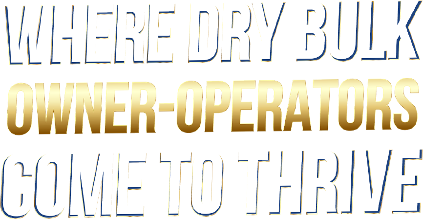 Where Dry Bulk Owner-Operators Come To Thrive